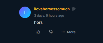 TheodosiousRex's tweet photo. Been watching the Umamusume anime and It's making me laugh too damn hard that this is the only comment under one of the episodes https://t.co/GLIRBYaCXD
