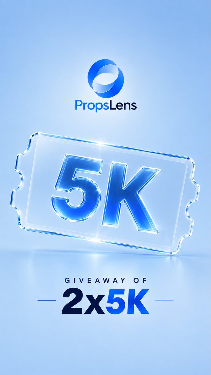 PropsLens's tweet photo. 🩵 FREE 2× $5K @FundingPips Pro Challenges!

We’re launching our first-ever giveaway at @PropsLens! 

How to enter:
• Follow @PropsLens
• Like & Repost 
• Tag 3 real friends 

2 winners will be announced on August 27!

This giveaway is not sponsored by FundingPips. It is fully organized and funded by PropsLens.

Good luck, traders! 🩵