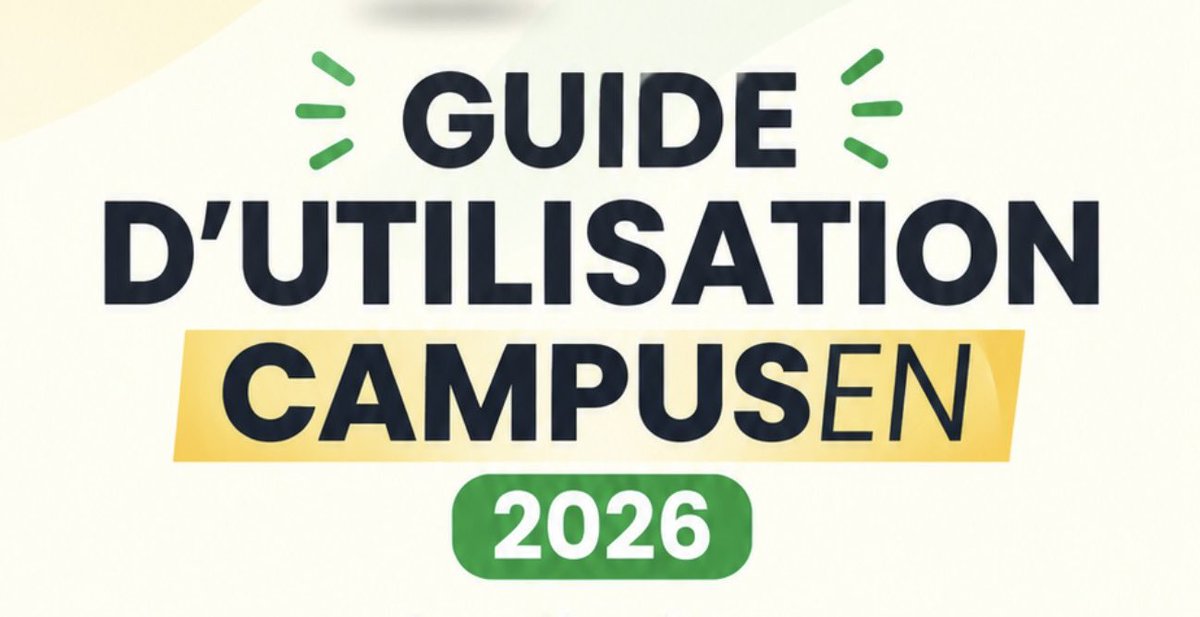 mesrisenegal's tweet photo. Le Guide officiel d’utilisation de CAMPUSEN

Consulter le PDF: https://t.co/VV3fpKqir7

Lien d’accès CAMPUSEN: 
https://t.co/jkFpMqJDHV

#mesri #bac2026 #senegal #campusen2026 #kebetu https://t.co/G12tUS3xYO