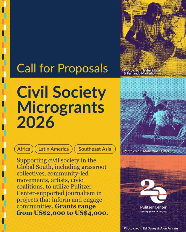 Journ_SA's tweet photo. APPLY: @PulitzerCenter seek to support civic engagement projects in the Global South to deepen public understanding of the interconnected challenges facing rainforests, oceans, and the climate. Grants range from US$2,000 to $4,000.

Apply by 6 September: https://t.co/JJQPrdcfJa https://t.co/eQGObDDfiS