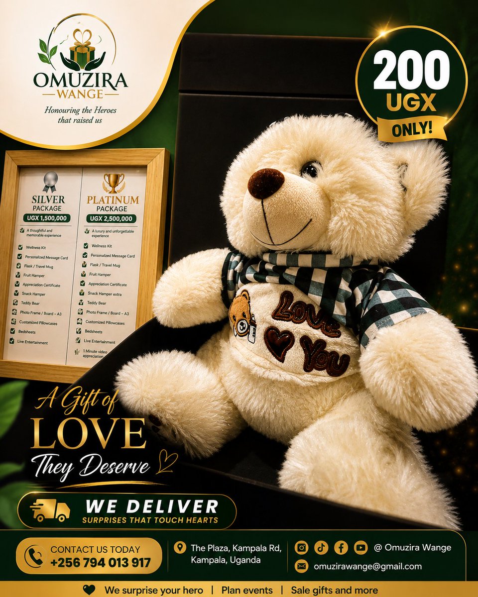 OMUZIRAWANGE's tweet photo. Show them love with a gift that touches the heart! 🥰🎁 Drop a ❤️ if you'd love to receive this!

#omuzirawange #surprise #giftideas 
@Ksheebah1 @fsnakazibwe @Vyroota256_ https://t.co/Z1EKlQkaDH