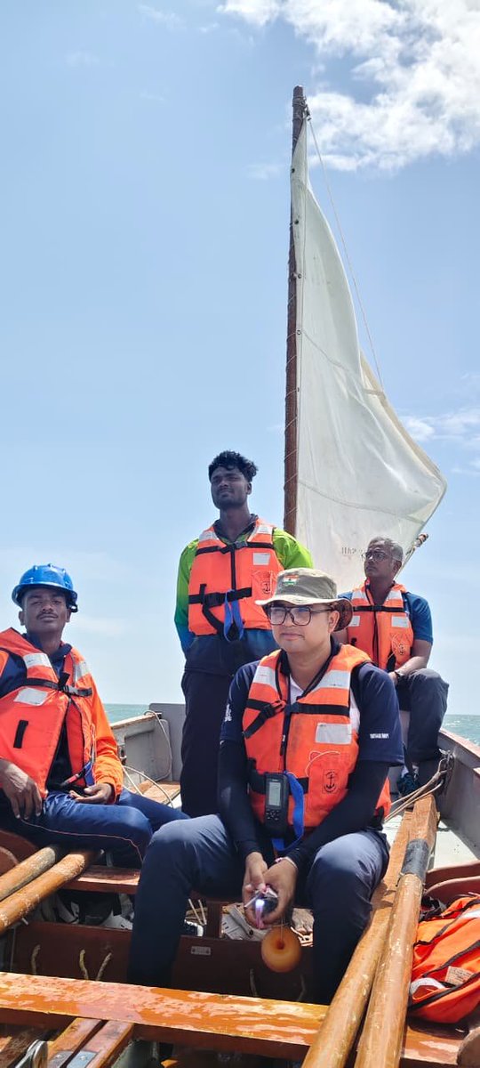 NCCPondicherry's tweet photo. Cast off from Muthunagar Beach! ⛵🌊
Sails up, spirits higher! 💪
Cadets launch into the Tuticorin Bay — courage, teamwork, and the ocean as our classroom. 🌊⚓
Onward to new horizons! 🧭

 @INSVKaundinya  @sanjeevsanyal @NCCDte_TNPAN @HQ_DG_NCC @vatsvirendra1 https://t.co/MhtTgb7Wzy