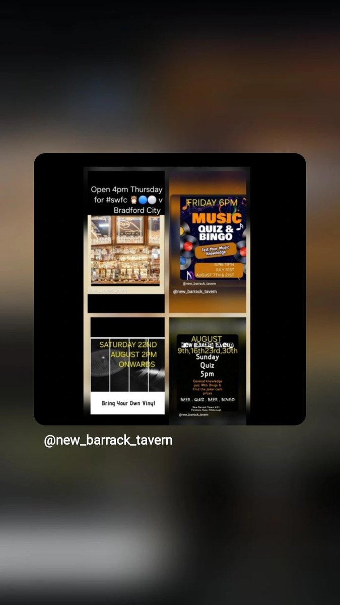 NewBarrack's tweet photo. Thank you for your support #supportlocal Bring on this week see attached photos of the week ahead x 🍺 #familyrunpub #familybusiness #publife #pubdog #loveyourlocal #communityhub #communitypub #S6 #Hillsborough #Sheffield #traditionalpub #properpub #realalepub #realcider https://t.co/vULNmcTbsK