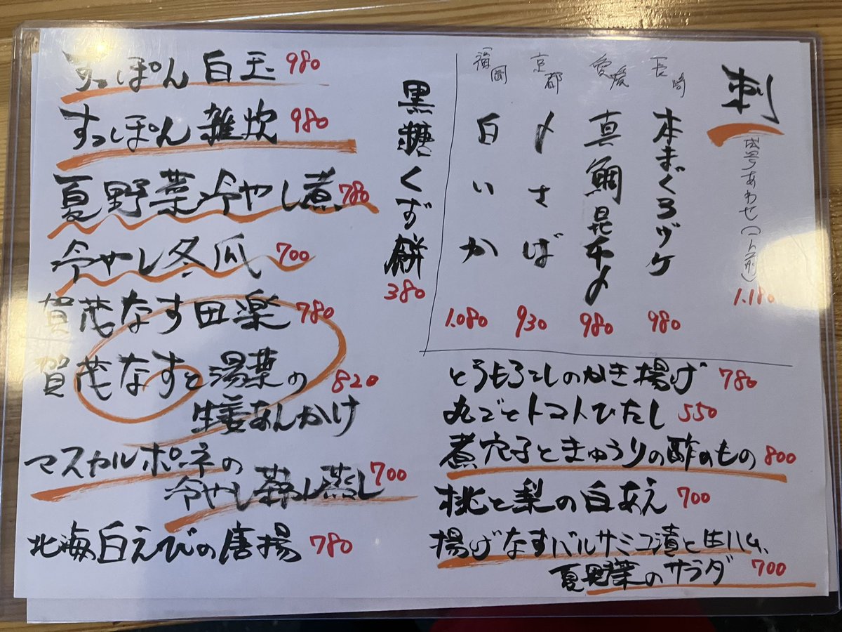 satokusoo's tweet photo. 月曜日！
お盆明けで魚系が仕入れ少ないです！ https://t.co/f8ZPlvnN3f