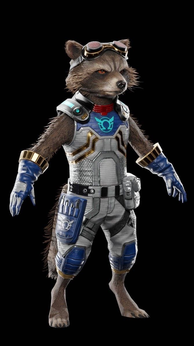 RainbowSteed's tweet photo. Rocket from Marvel Future Revolution!! https://t.co/4dPlSSd1jC