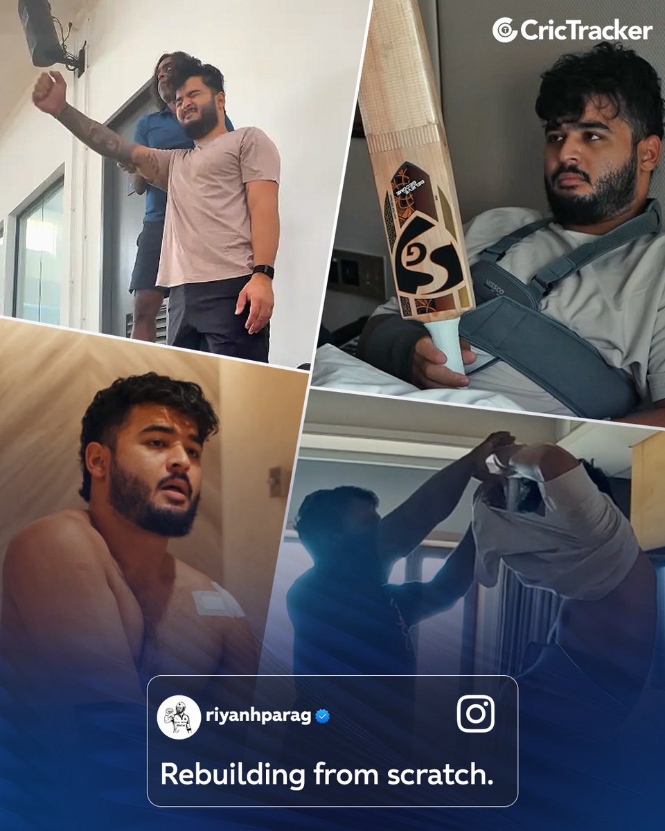 Cricketracker's tweet photo. WISHING RIYAN PARAG A SPEEDY RECOVERY๐๐
Hope you bounce back stronger, fitter, and better than ever. Get well soon, Riyan๐ช
#RiyanParag #CricTracker https://t.co/5p3R45XlND