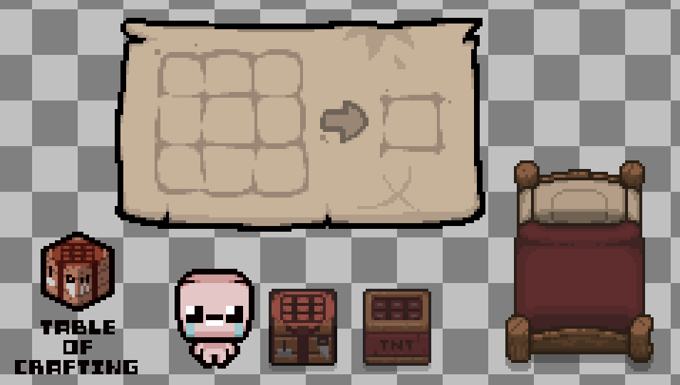 Darkercape's tweet photo. this... is an ISAAC. let me show you how it works... #tboi #minecraft https://t.co/aq060xY3fh