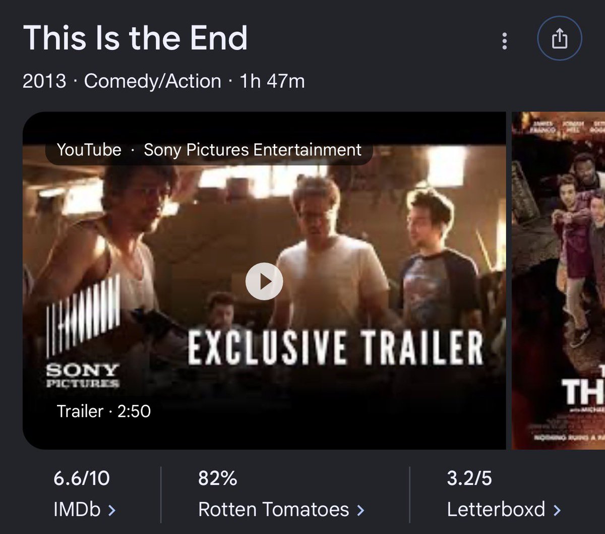 Oritsetsolayee's tweet photo. Day 5:
This is the End (2013)
A couple of hollywood celebrities have to fight for survival after the trumpet sounds at a party and the world starts coming to an end. One of my favorite comedy movies ever.. Rihannaโs death still cracks me up ๐
#MovieRec https://t.co/u5GKrKDwUF