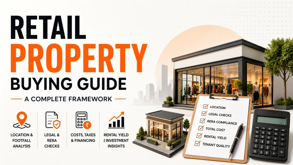 AquireAcres's tweet photo. 🏬 Buying a retail property?

Don't judge it by footfall alone.

Check:
📍 Location
⚖️ RERA &amp; legal documents
💰 Total costs
📈 Rental yield
👤 Tenant quality
Your complete buying checklist → https://t.co/KMbW6v3usP

#CommercialProperty https://t.co/u0djyEHAmP