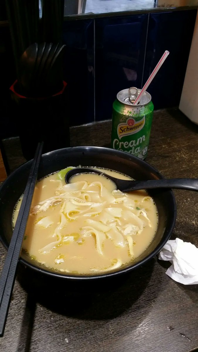 lit_mello's tweet photo. Just found the coziest hole-in-the-wall ramen spot in downtown! Rich tonkotsu broth, springy noodles, and those soft-boiled eggs hit different  10/10 will be back next week! https://t.co/uZ3NLIOs5C