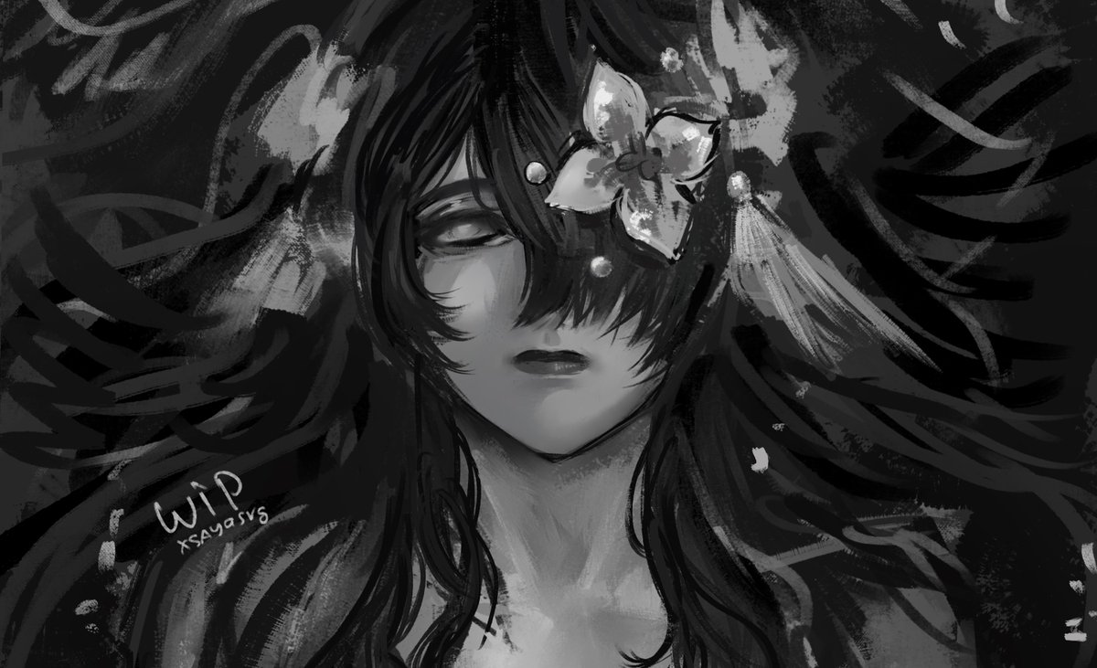 xsayasvg's tweet photo. Horror Vodyanitsa wip??? 
#vodyanitsa #genshin https://t.co/jvBhDluN2D