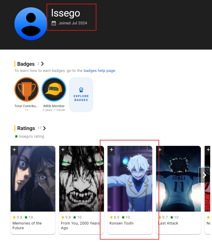 Fraudwatch99's tweet photo. RZ fans think we are stupid.
Two 1s reviews on MT all from RZ fans.
its as if no other fanbase is interested in writing 1s reviews on MT.
One says "Bleach TYBW is better" but never voted on Bleach.
Clearly trying to hide that he's an RZ fan using Bleach and that's gross. https://t.co/0dx7L8UjVm