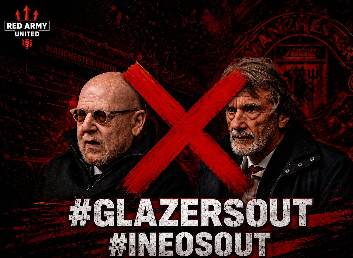 RedArmyMUTD's tweet photo. While the owners of Man United are penny pinching &amp; sacking staff &amp; increasing ticket prices &amp; selling academy players for pennies &amp; more...

Other owners are investing in their squad &amp; challenging for titles 🤷🏻‍♂️

INEOS + Glazers = Disaster 🤦🏻‍♂️

#MUFC #IneosOut #GlazersOut https://t.co/Csi8nT90TB