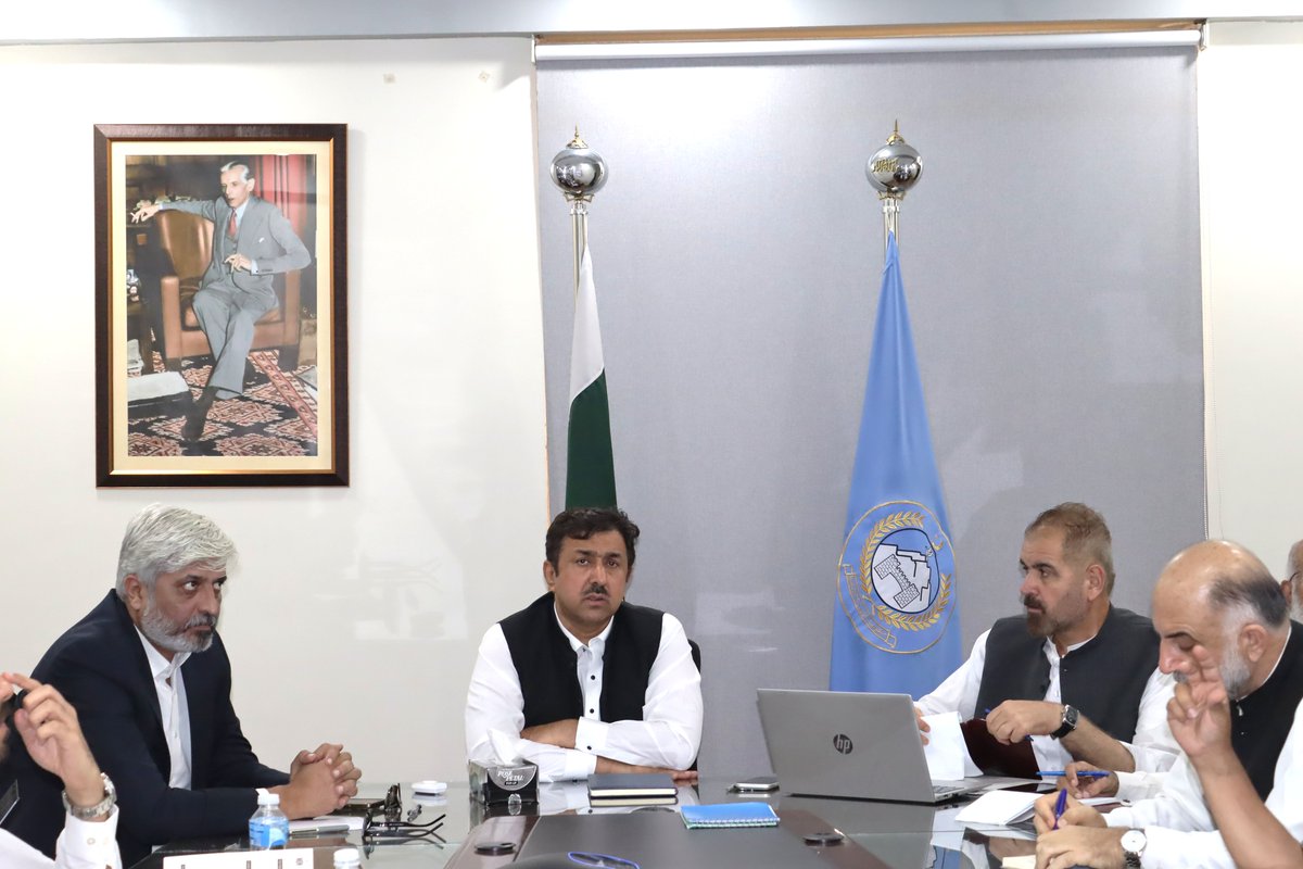 KPCIP1's tweet photo. @KPCIP1's technical, financial, and compliance team, led by Project Director Hameed Ullah Shah, briefs the visiting @PakistanADB mission on the project’s overall interventions, achievements, and implementation progress as part of the Mid-Term Review. https://t.co/UOwAuY8y5C