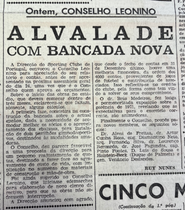 gustavo_ffs's tweet photo. #MuseuSporting (#1739). Em 1972 a Direcção do SCP anunciava ao então Conselho Leonino obras para a construção da Bancada Nova de Alvalade (iria demorar um pouco mais a ser construída, 10 anos) e curiosamente também era aprovado um “pequeno reajustamento de quotas" https://t.co/rd8jeORgPd