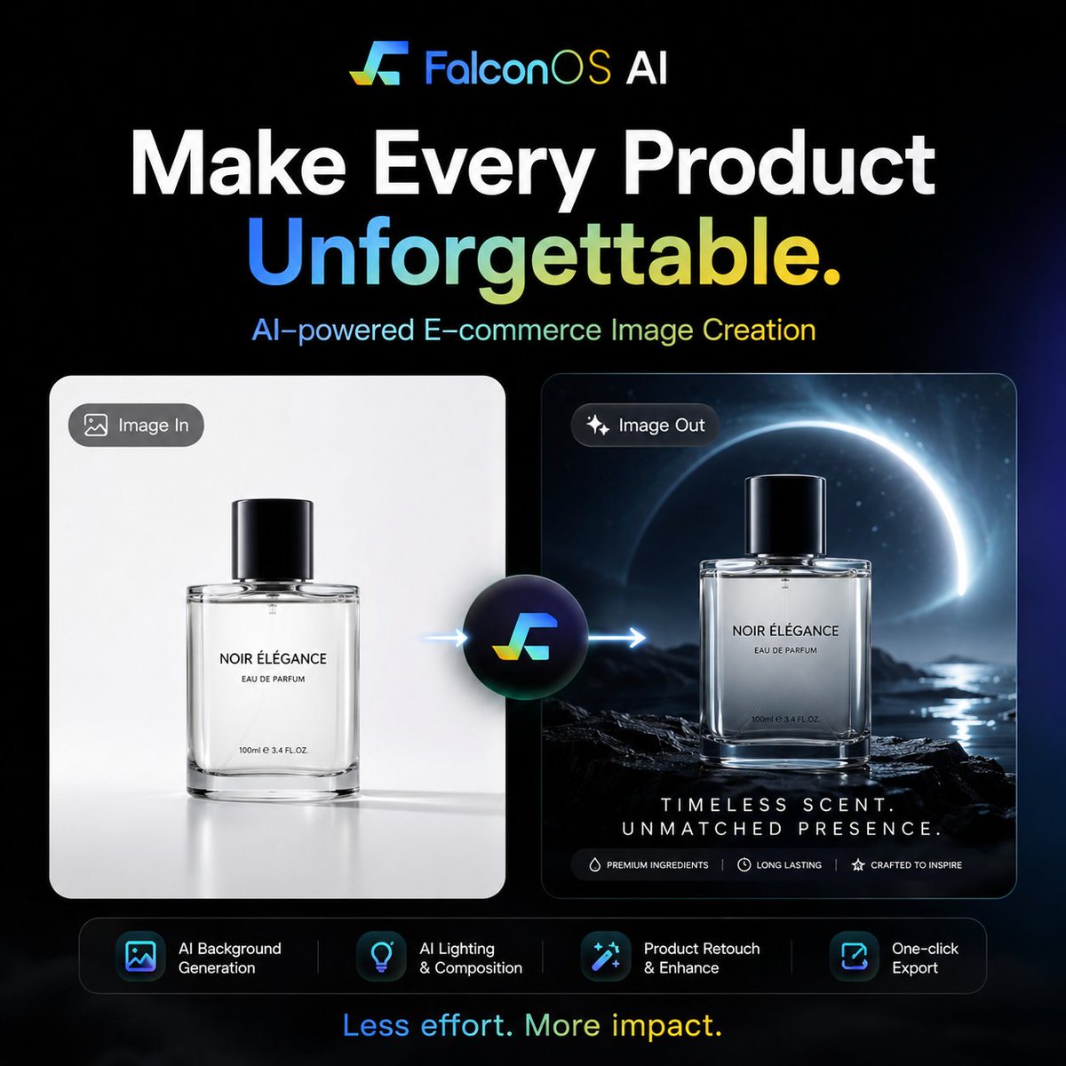FalconOS_AI's tweet photo. One image. One idea. Infinite possibilities.Turn product shots into cinematic videos with FalconOS AI.

Create at the speed of AI. ⚡
#FalconOS #AIVideo https://t.co/YU62ggjueg