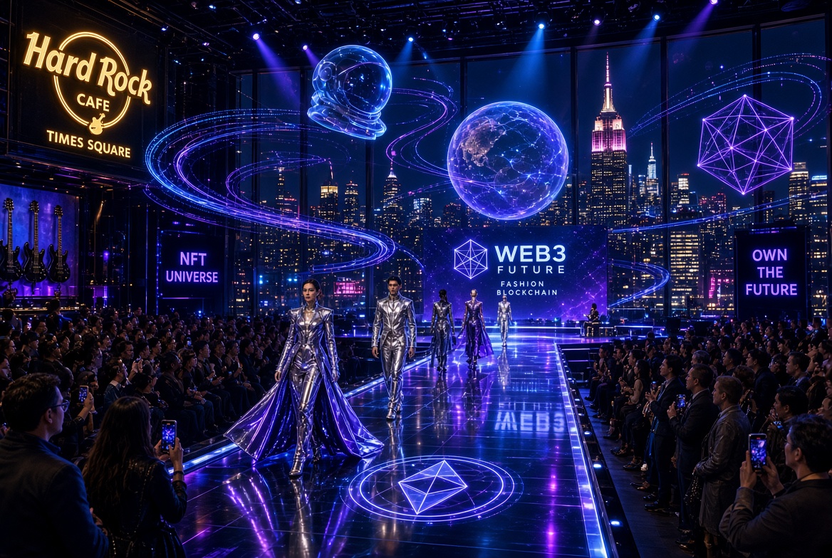 BlockchainWeeks's tweet photo. 1/7
Orbital Runway is landing as the official opening night of Blockchain Week – UNGA Edition.

A space-themed fashion runway + Web3 networking event.
📍 Hard Rock Cafe Times Square
🗓️ September 10, 2026
⏰ 6–10 PM EDT

The perfect kickoff during UNGA + NYFW. https://t.co/nWoBC8X72b