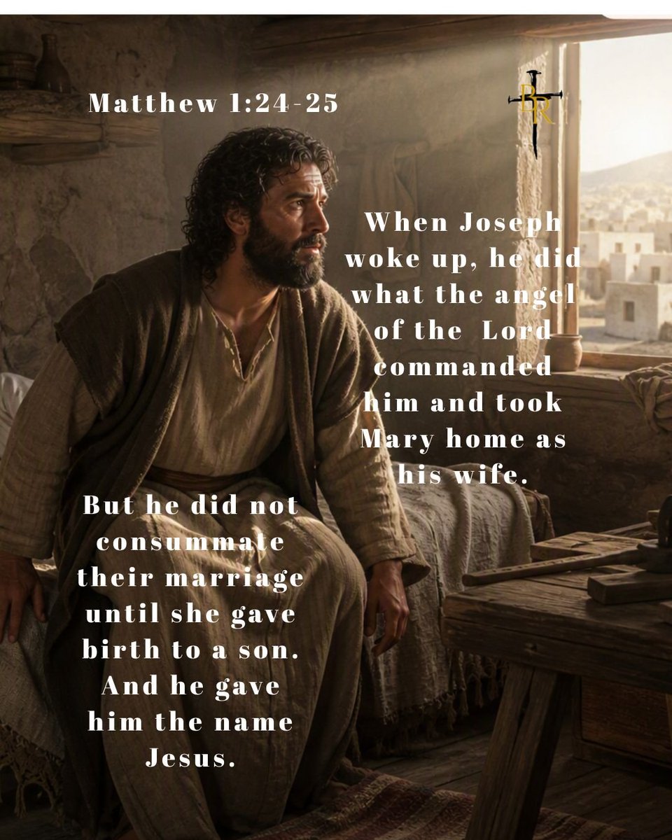 broken_redeemed's tweet photo. My Daily Bread - Matthew 1:24-25 
#brokenredeemed #4thWatch #faith #love #Romans116 https://t.co/y0PsyDZwEd @teescrossedgolf https://t.co/XFfZGMTbWn