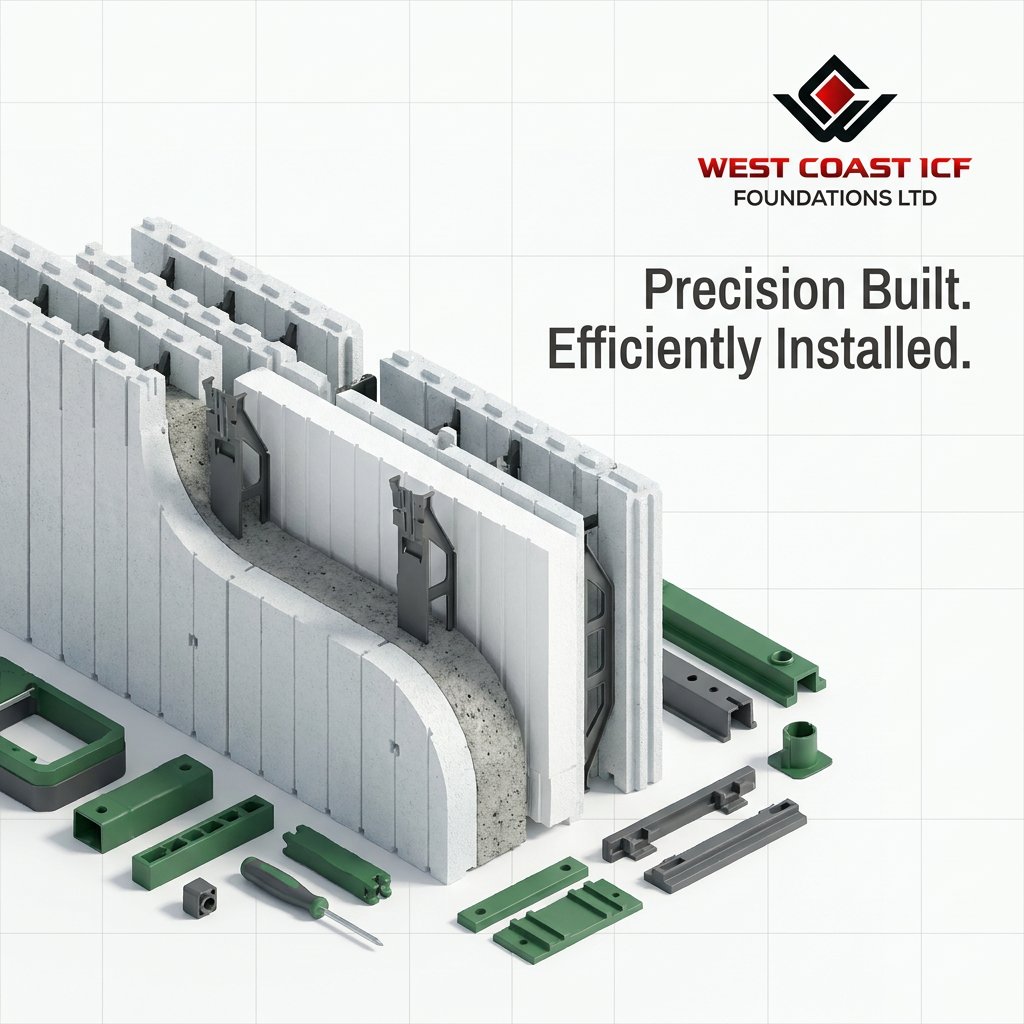 WCICF's tweet photo. Insulated concrete form panel system: precision engineering meets ease of assembly. ICF system tailored for Western BC builds.                                               #ICFConstruction #SustainableHomes #BCBuilders #EnergyEfficiency #WICF https://t.co/VFPprqRlYP