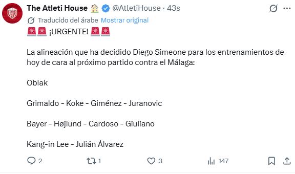kiko0069's tweet photo. Ayyyy, incrédulos. Que no se iba a fichar, que si con cuatro fichajes ya estaba. Ahí tenéis, Juranovic y Bayer titulares. Otro mito que se cae, el de la mili del Cholo, si vales, eres titular. https://t.co/Xdhx9S5vuR
