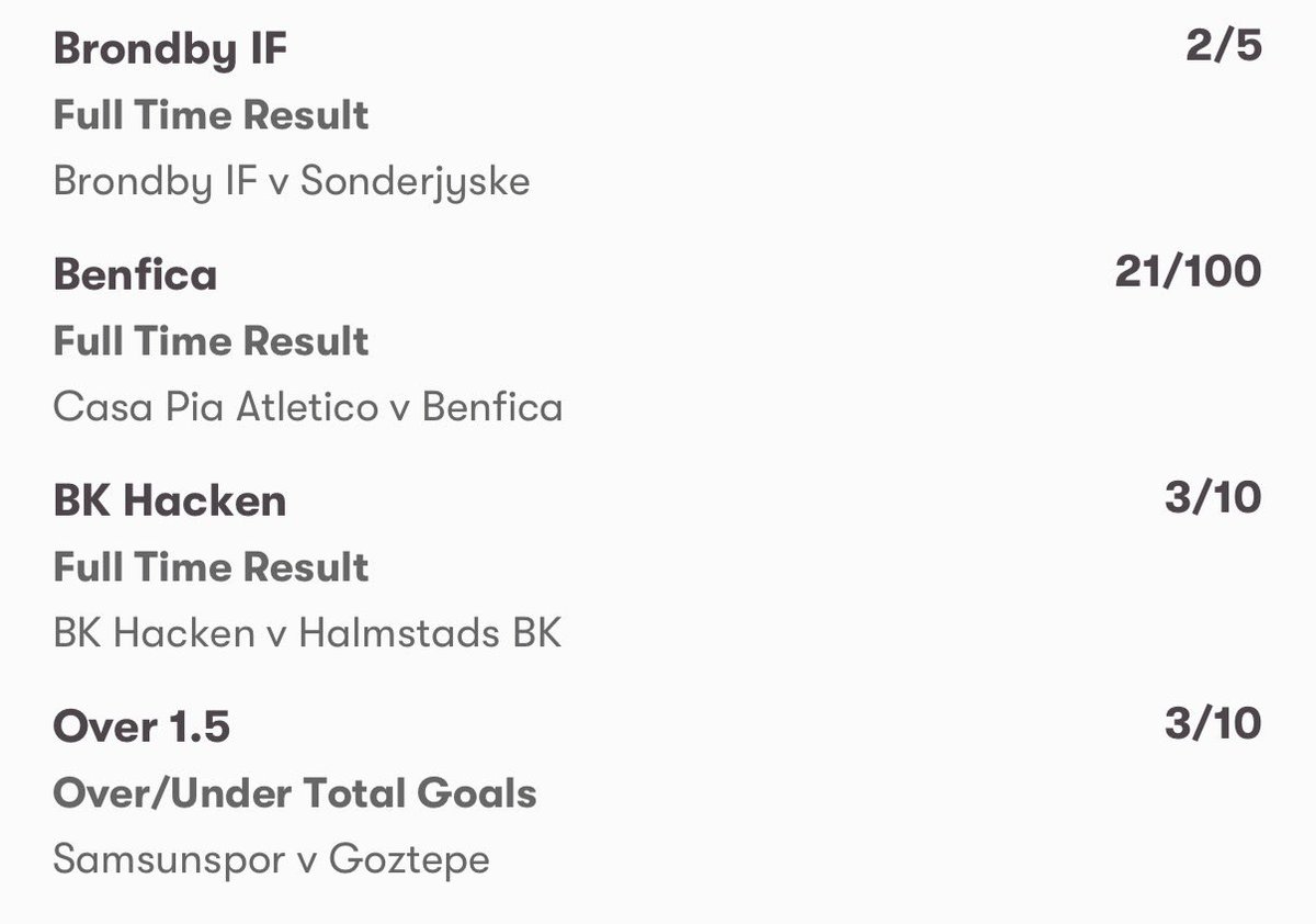KingsTopTips's tweet photo. DAILY ACCA!🤴🏽💥

Who’s joining us?👀 https://t.co/kKa8lHvtnq