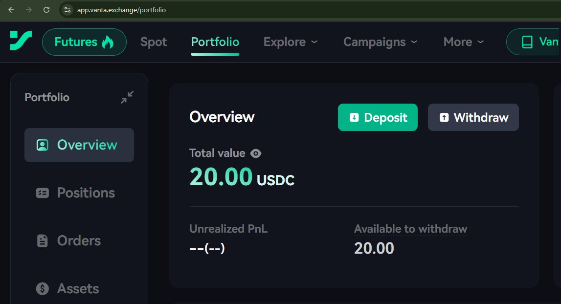 patttdotcom's tweet photo. Thank you so much for the prize @Vanta_exchange!! Already received it in my Vanta wallet 😍😎 I highly recommend https://t.co/bdrDeH96F0. Clean UI, on-chain settlement, and they actually pay. Solid crypto exchange!
#VantaExchange https://t.co/1iuqQCFK9j