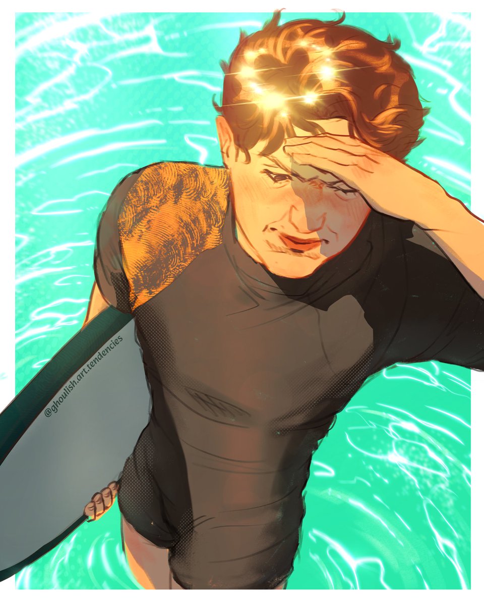 ghoulishArt_'s tweet photo. the idea of an Oscar Piastri surfer AU has a grip on me rn https://t.co/swdEce15pA