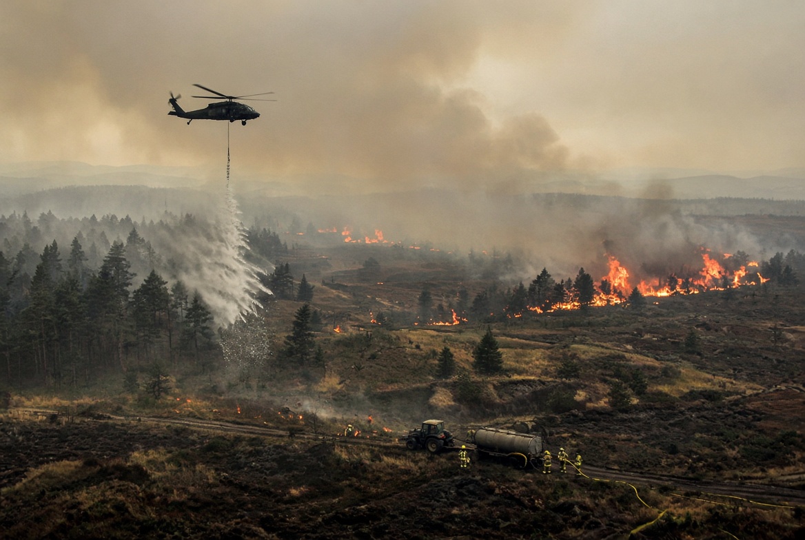 DisasterTechLab's tweet photo. 🚨 SITREP (Aug 17): Belgium's largest wildfire on record continues in the High Fens — ~3,000 ha burned. @DisasterTechLab is mobilizing to support the response.

Full sitrep: https://t.co/MXJtcuUY0M

#HautesFagnes #BelgiumWildfire https://t.co/9u3LFfwF4i