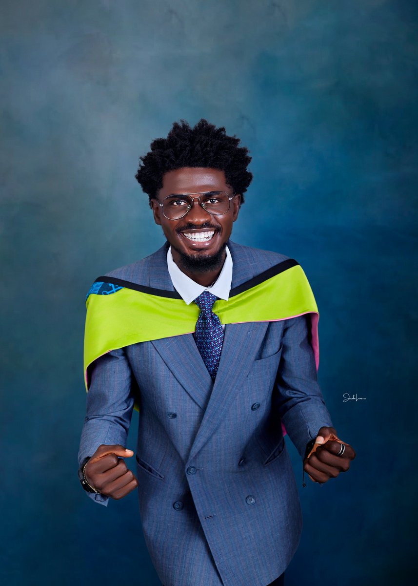 Mide_of_Africa's tweet photo. Lawal Ayomide Gideon, https://t.co/lqmYYGN0pG. Electronic &amp; Computer Engineering, GMNSE,  P-E.COREN.

LASU Scholar '22 | MCN Fellow '24
Ex-Programs Lead, SPE.
Ex-President, WIKI Fan Club LASU
Various leadership roles, RCF.

All by God's grace &amp; family's support 
#LasuConvocation https://t.co/sb2TAiaULo