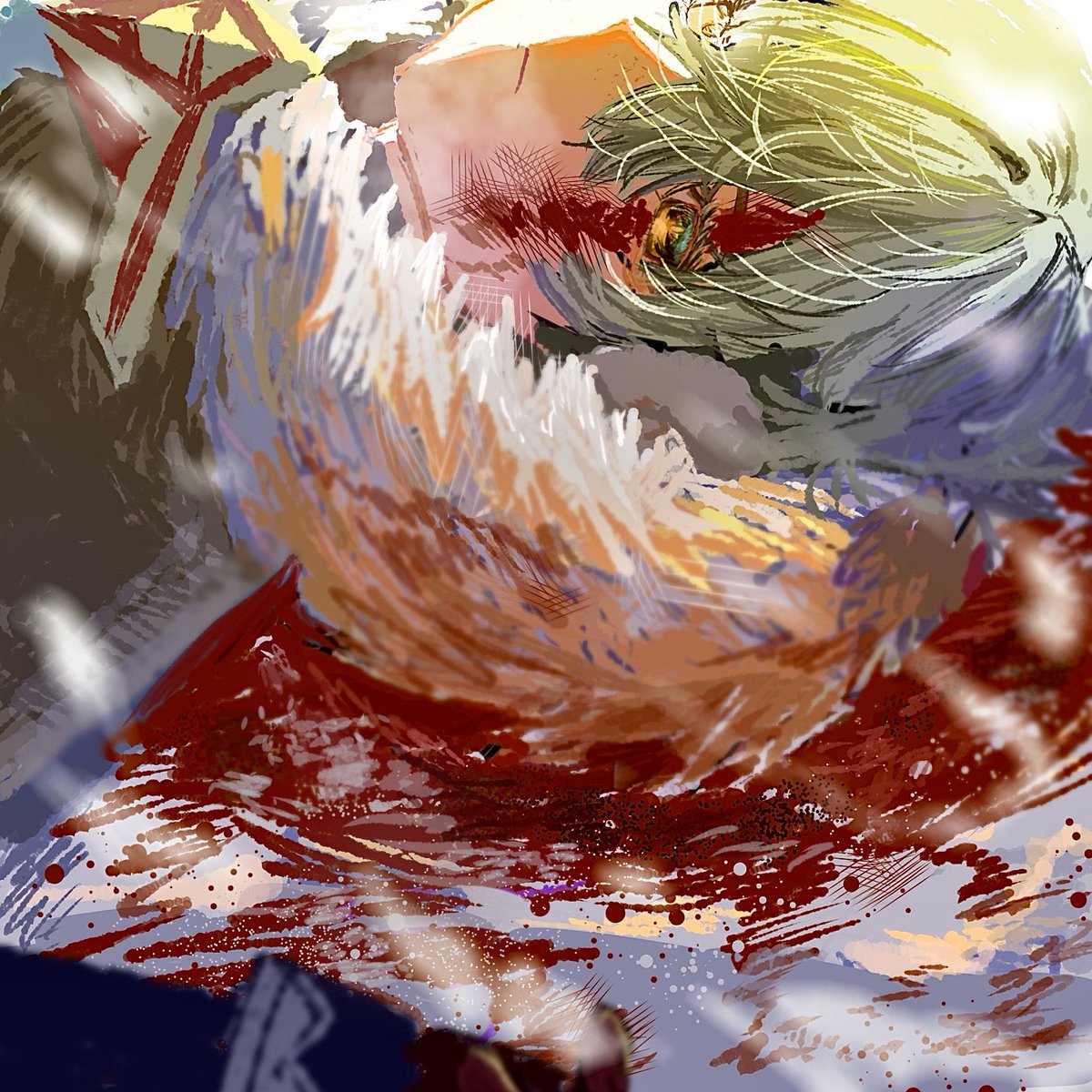 nekotsu801's tweet photo. ⚠️流血🩸注意⚠️
 #Alyosha  #アリョーシャ https://t.co/MZCEqVTRRO