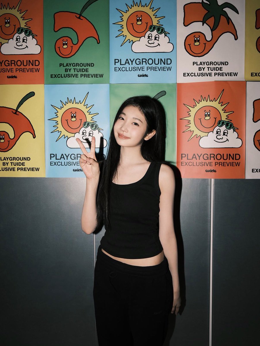 saki_tuide's tweet photo. ➊ did you spot the “artist: tuide” sign? that feels unreal, we’re debuting very soon! 🔜 
➋ just me hiding behind the playground 
➌ my bestietude (@jiapakr) 👯‍♀️
➍ bestie(s)tude, full team version https://t.co/tBC4Yd2ZSI