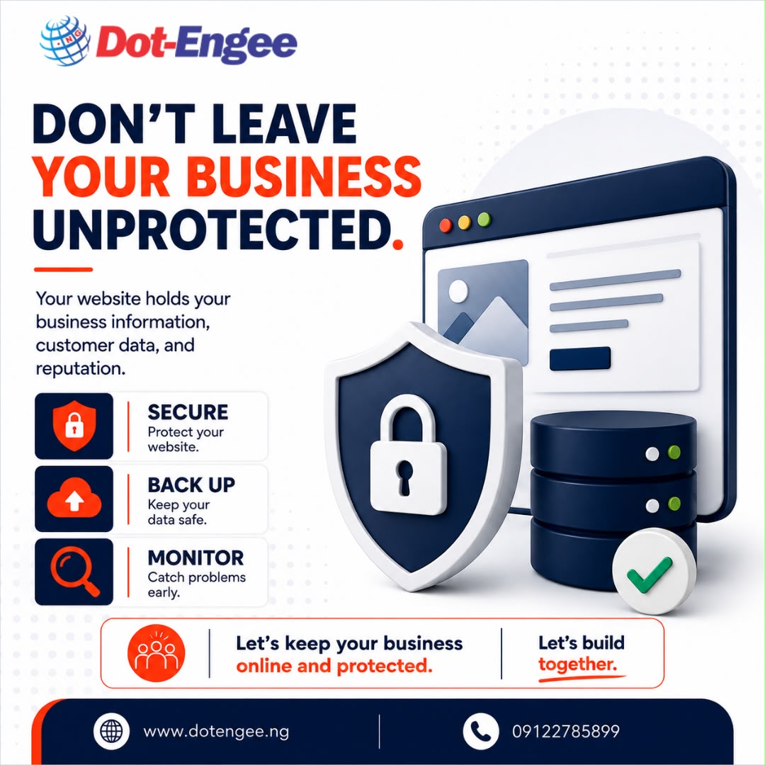 dotengee's tweet photo. Your website isn’t just a place to showcase your business — it needs protection too.

🔒 Secure it.
💾 Back it up.
🛡️ Keep it protected.

Need reliable hosting and website security? Let’s build together.

🌐 https://t.co/sY0SNU7Kac
📞 09122785899 https://t.co/ROPi0oAKhf