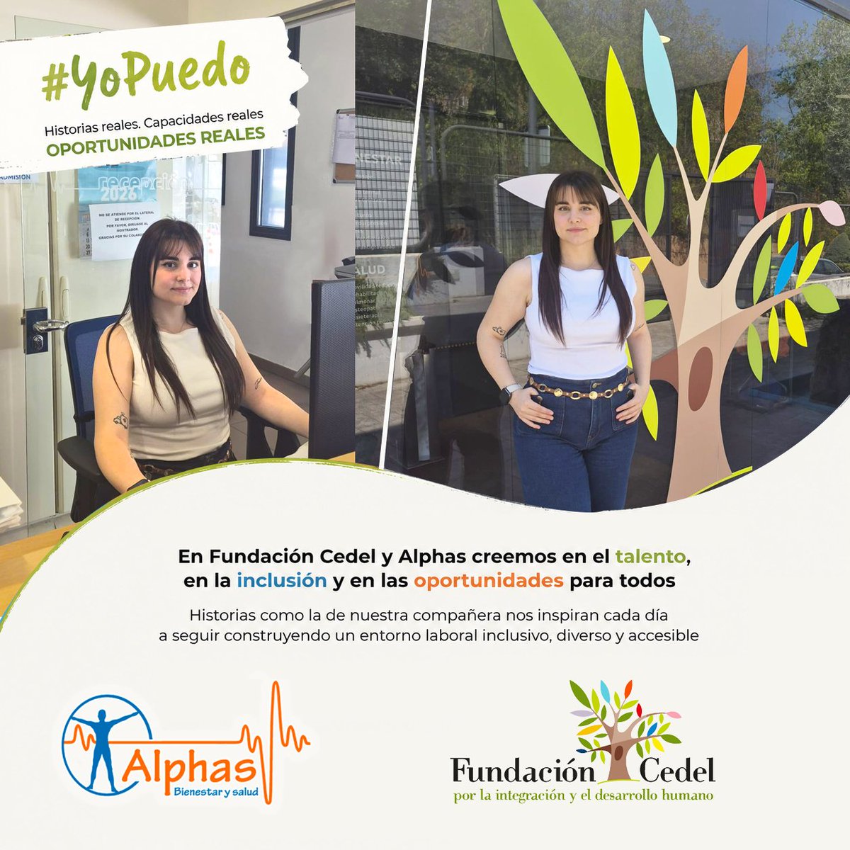 alphas_salud's tweet photo. Creemos en el talento, la inclusión y las oportunidades para todos.

Cada historia demuestra que, cuando existe confianza, todo es posible.

💚 #YoPuedo#FundaciónCedel #Alphas #InclusiónLaboral https://t.co/CAyGnEzlPj