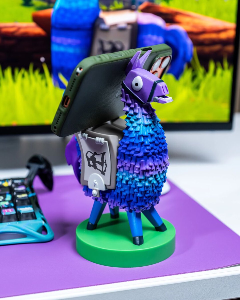 exgpro's tweet photo. 🦙 The moment you spotted a Supply Llama...  🏃 You stopped fighting. 🌩️ You ignored the storm. 🦙 You chased the Llama.  Now it's taken pride of place on your desk.  

#Fortnite #EXGPro #Gaming #SupplyLlama https://t.co/R8vxGsp3kI