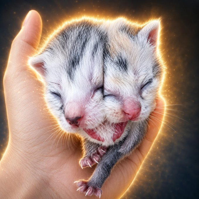 GassySol's tweet photo. Holy shit… this cat was born with TWO HEADS. 🤯
The video just started circulating on TikTok and it’s already going viral!
People are in complete shock, and the comments don’t know what to think…
This is insane!
https://t.co/0gspLbMLv8 https://t.co/DnHlbbBZBE