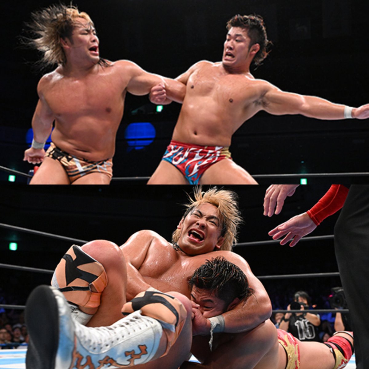 TheDrainmaker's tweet photo. Ryohei Oiwa on his legendary G1 final match with Yuya Uemura, says not everybody can do their style, encourages other wrestlers to be unique and different:

“We went over 30 minutes with headlocks, takedowns and armdrags. That is professional wrestling in my view, that's the essence for me. Not everyone can do what Yuya and I did. Pro wrestling is at its best when everybody is different. I hate Yuto-Ice, but he has his strikes and his way of fighting. Boltin is a monster. Uemura and I do what we do. I'm proud of my way, but I think everyone should fight in their own way.

Uemura and I wrestled a match like only we can. I was confident we could fire up Ryogoku, and it really proved to myself that I was right in my choice of style and my way of wrestling.”

(Post G1 Climax press conference)