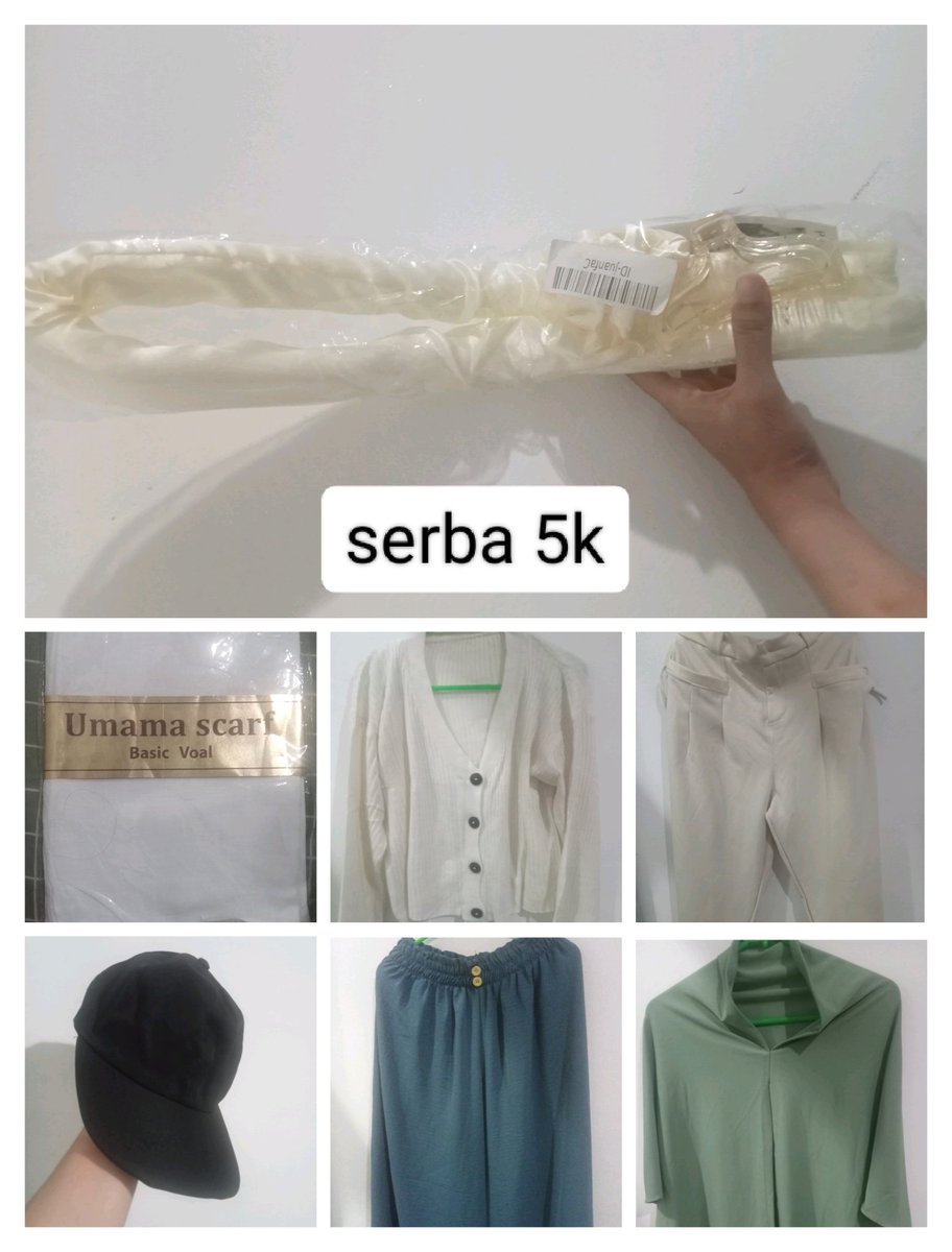 sipaasiapaa's tweet photo. @unicefess CUMA SAMPE BESOKK
PL Serba 5k:
• heatless curl (dengan 2 scrunchie dan 1 jepit)
• umama scraft putih new
• topi hitam new
• cardi putih
• kulot broken white tebal
• kulot biru cringkle
• hijab instan segitiga hijau mint (tanpa pet)
https://t.co/35glrvGfSq https://t.co/SRNViePmho