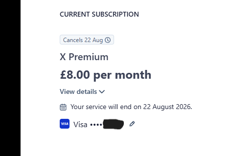 PhoenixGRL78's tweet photo. I have decided to cancel my premium subscription. I'll lose the blue tick, but I felt that I was paying for having less views and likes and I lost followers, too.  It wasn't worth it, tbh. https://t.co/S9274HhCvp