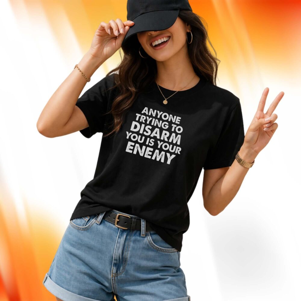 SunFox11's tweet photo. Stand up for your freedom and rights! ๐ก๏ธ The Anyone Trying To Disarm You Is Your Enemy Shirt delivers a bold, timeless statement of independence & self-defense. Wear your principles loud & proud. ๐ฅ
๐ Grab yours now: https://t.co/bhNwcas1sc #Freedom #StatementShirt https://t.co/MBicKgwcKs