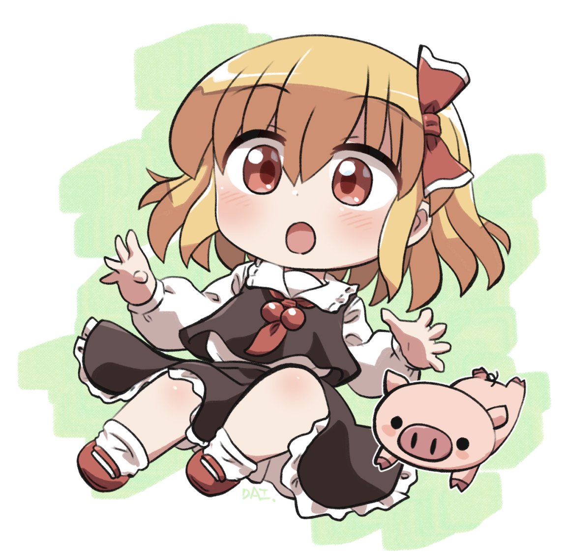 rokugou's tweet photo. ふわっとルーミアちゃん😮🐷 https://t.co/VnluZduGHM