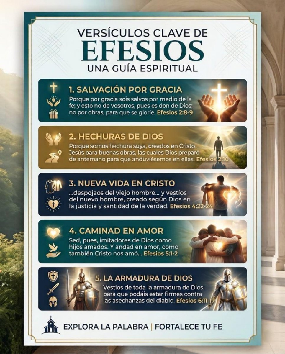 Aguillonjl's tweet photo. La carta a los Efesios es un texto central sobre la gracia salvadora individual, el real sacerdocio de todos los creyentes y la naturaleza de la iglesia local y universal como el cuerpo vivo de Cristo. https://t.co/a0OQbuWd3L