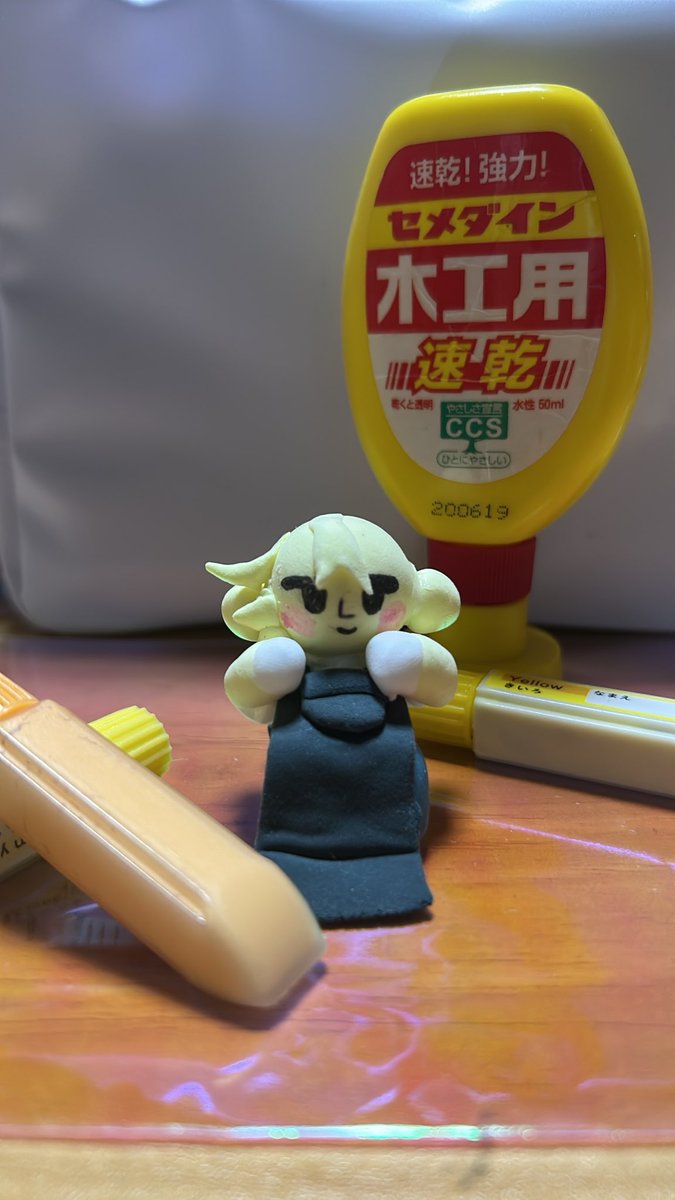 mnkr_ekaki's tweet photo. エガクヨさんを百均材料だけで作りました@1164_m_ https://t.co/QowmVRVfC1