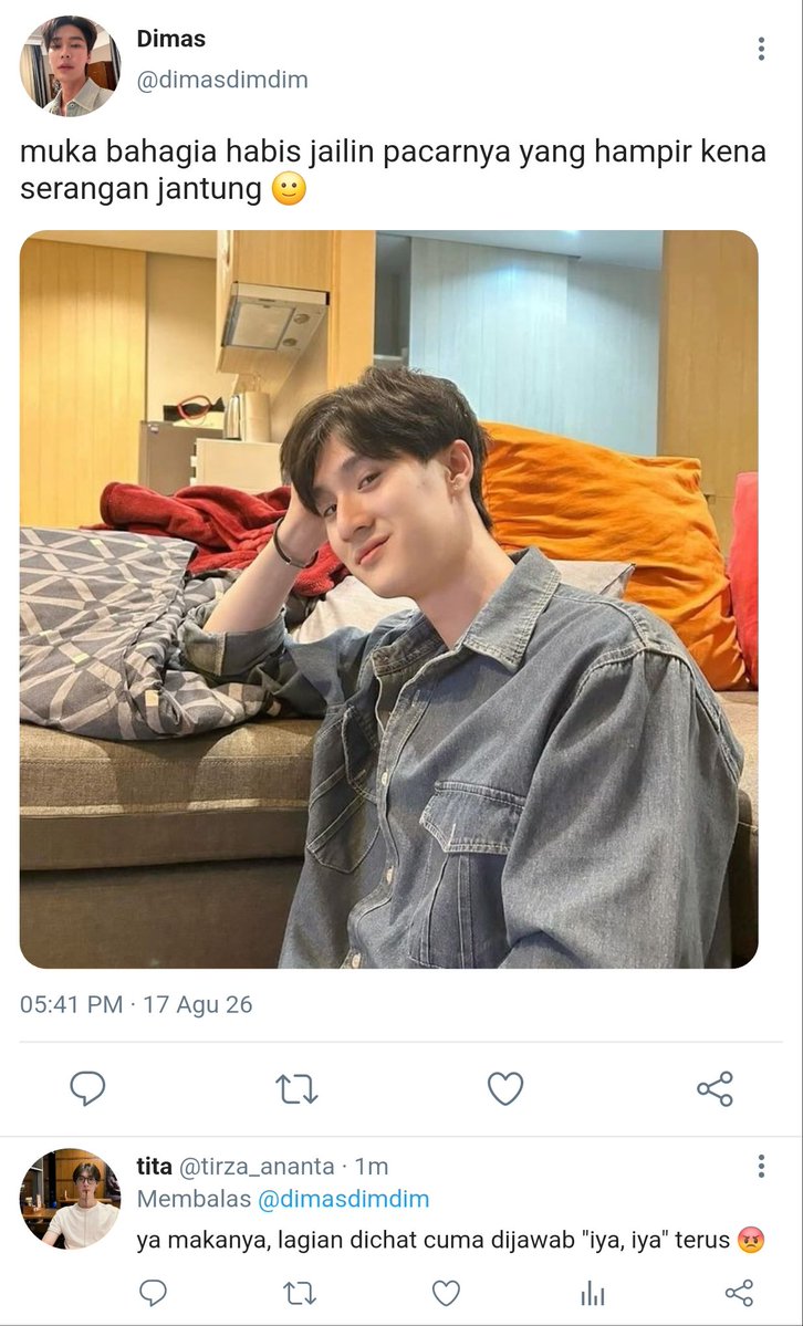 nadir21354's tweet photo. #dewtee au ; 

ketika punya pacar yg selalu bilang " iya " https://t.co/oXgSju9ijq