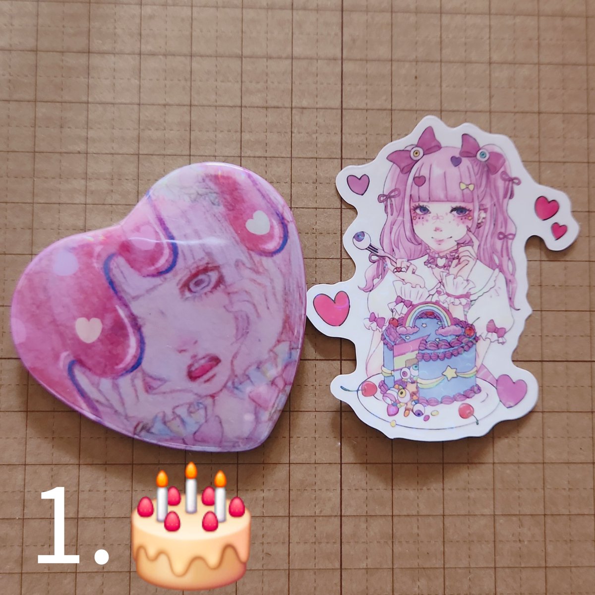 Am2rxCND's tweet photo. あめむらちゃんから残暑見舞い！🍭💜

※⒈のセットの缶バッジはどちらも目立たない難ありのB品になります😖🙏

応募期間8月17日(月)〜8月21日(金)いっぱいまでとなります！

初めてで不手���あるかと思いますがどうぞよしなに❣️ https://t.co/ffxfOPohdZ