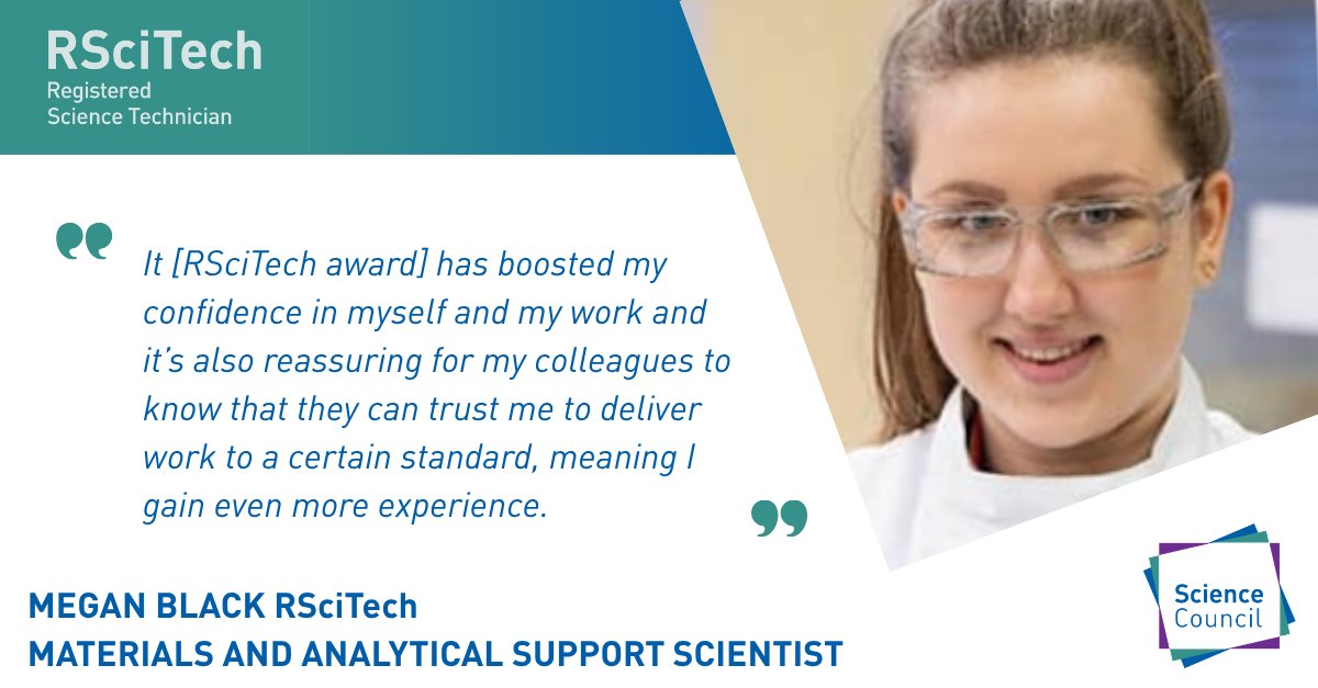 Science_Council's tweet photo. Take the next step in your career - become a Registered Science Technician (RSciTech)!

Visit our website and begin your application today 👇
https://t.co/KIX3CNekTm

#ProfessionalRegistration #RSciTech https://t.co/Xw9CRmodOk