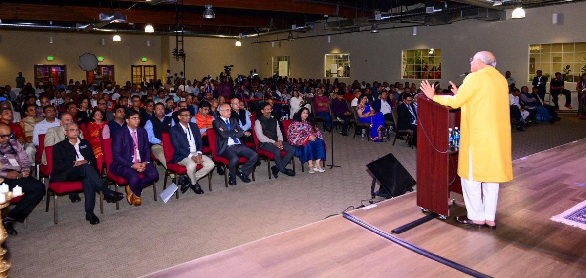 sanghaviharsh's tweet photo. CM Shri @Bhupendrapbjp ji began his US-Canada visit with a warm interaction with the Gujarati community in San Francisco.

From semiconductors, AI and data centres to biotechnology, Gujarat is emerging as a global hub, inspired by PM Shri @narendramodi ji’s vision of a Viksit Bharat.

Proud to see Gujarati’s keeping our language, culture and values alive thousands of miles away from home. 🇮🇳