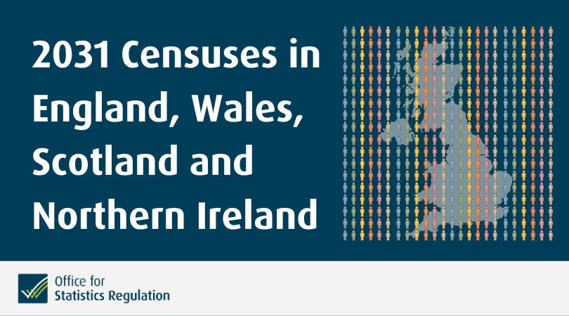 StatsRegulation's tweet photo. We have published letters from @ons, @NatRecordsScot, and @nisra requesting assessment of the 2031 Censuses in England, Wales, Scotland and Northern Ireland. The full letters are on our Population and Migration webpage 👉 https://t.co/fZ5YHf5rsU https://t.co/m2b5VHcrbR