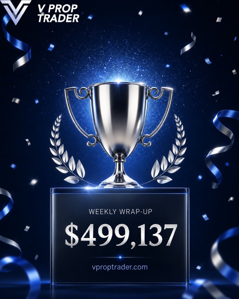 vproptrader's tweet photo. Big week at V Prop Trader! Our traders pulled in nearly $500,000 in total payouts🎯

Shoutout to our top-performing regions last week: North Macedonia, Lebanon, and Nigeria — leading the charge and showing just how strong our global trading community really is. 🌍

We've always believed that great traders deserve great backing. We Fund, You Trade.

If you've been thinking about joining, there's no better time than now. Let's get you on that payout list next. We're genuinely excited to see what you'll achieve 🚀

#propfirm #vproptrader #trading