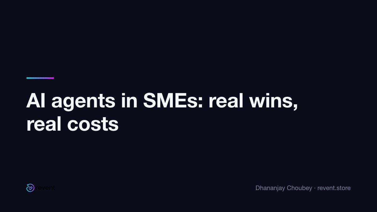 dhananjaydxb's tweet photo. 1. AI agents are helping us cut manual data entry by 40% in our UAE/KSA marketplace ops — but they also caused a 25% drop in conversion rates when they missed regional pricing nuances.

2. The cost of AI isn’t just tools — it’s the time spent training them to work within messy SME workflows.

3. We’re learning fast, and sharing what works (and what doesn’t) as we go.
