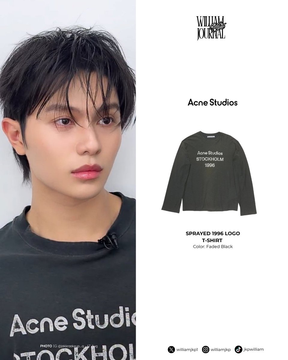 w_stylejournal's tweet photo. 𝐖𝐢𝐥𝐥𝐢𝐚𝐦 𝐉𝐚𝐤𝐫𝐚𝐩𝐚𝐭𝐫 𝐎𝐮𝐭𝐟𝐢𝐭 
( #williamstylejournal #williamjkp )

@acnestudios #AcneStudios
- Sprayed 1996 logo T-shirt (Faded Black) https://t.co/mbIFfbOTwn